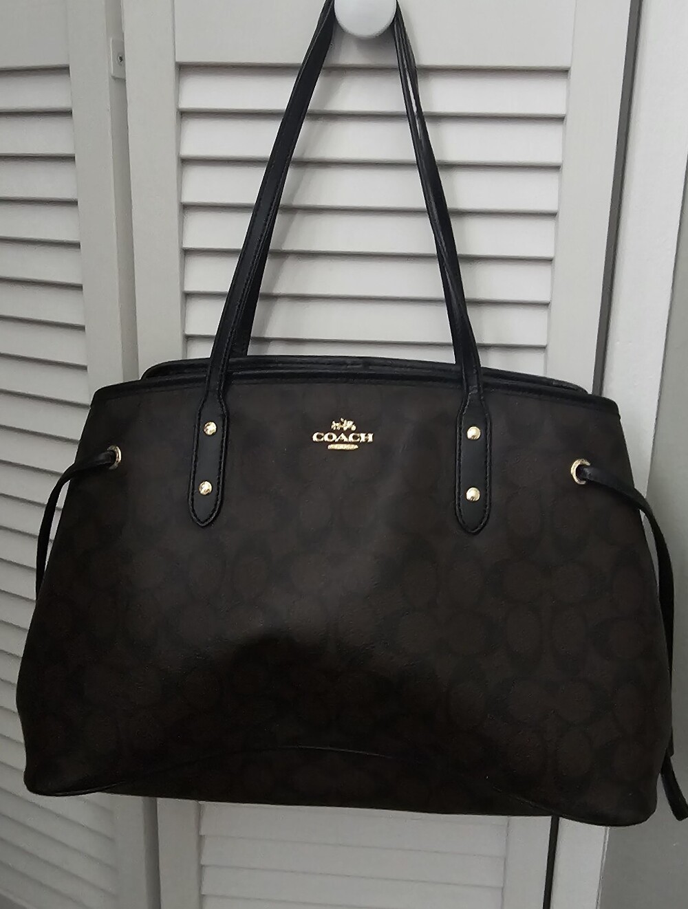 Coach Signature Drawstring Carryall (F57842)